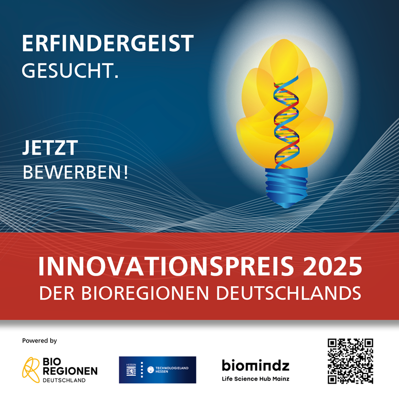 Aufruf: Jetzt für den Innovationspreis 2025 der BioRegionen in Deutschland bewerben!